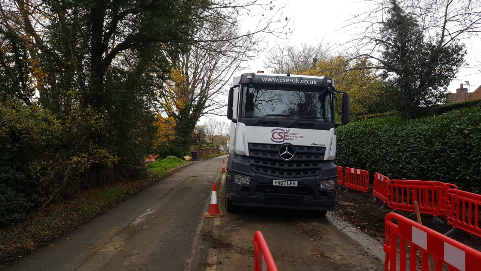 vacuum excavator rental - the team at CSE in action